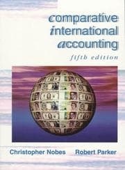 Tapa de Comparative international accounting
