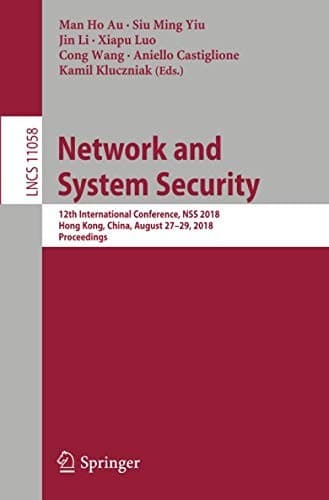 Tapa de Network and System Security