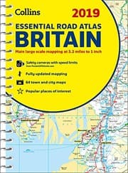 Tapa de 2019 Collins Essential Road Atlas Britain