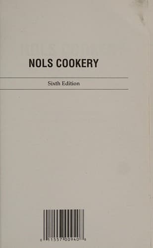 Tapa de NOLS cookery