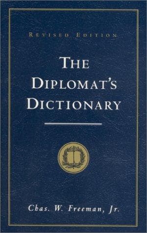 Tapa de The diplomat's dictionary