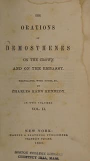 Tapa de The Orations of Demosthenes