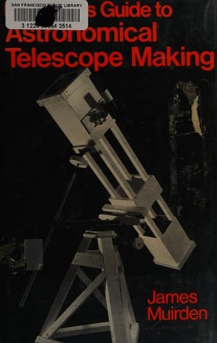 Tapa de Beginner's guide to astronomical telescope making