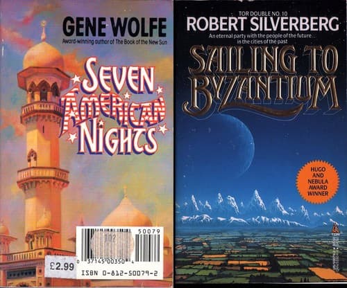 Tapa de Sailing to Byzantium/Seven American Nights (Tor Doubles, No 10)