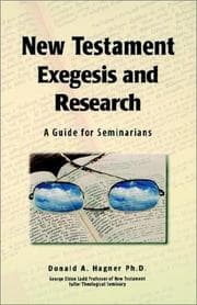 Tapa de New Testament Exegesis and Research