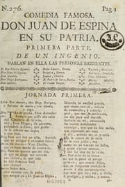 Tapa de Don Juan de Espina en su patria
