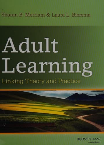 Tapa de Adult learning