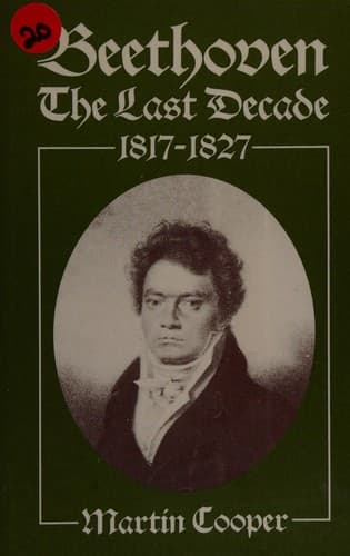 Tapa de Beethoven, the last decade, 1817-1827