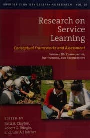 Tapa de Research on service learning