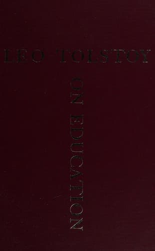 Tapa de Tolstoy on education.