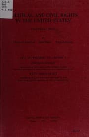 Tapa de Political and civil rights in the United States, third edition, 1967, by Thomas I. Emerson, David Haber, Norman Dorsen