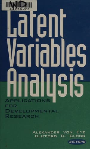 Tapa de Latent variables analysis