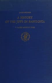 Tapa de A history of the Jews in Babylonia
