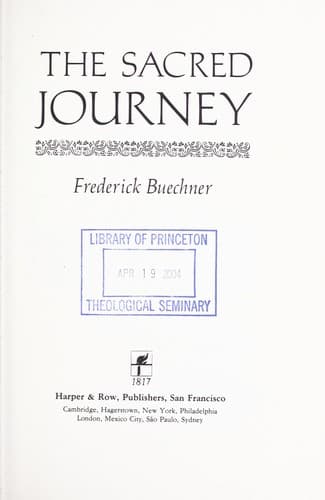 Tapa de The sacred journey