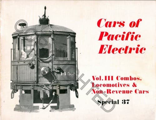 Tapa de Cars of Pacific Electric Volume III