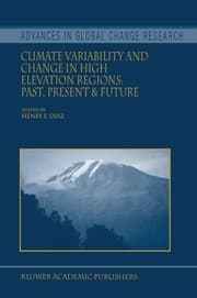 Tapa de Climate variability and change in high elevation regions