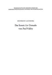 Tapa de Das Sonett Les Grenades von Paul Valéry