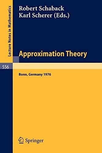 Tapa de Approximation Theory