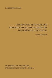 Tapa de Asymptotic behavior and stability problems in ordinary differential equations