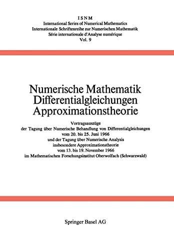 Tapa de Numerische Mathematik Differentialgleichungen Approximationstheorie