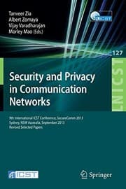 Tapa de Security and Privacy in Communication Networks