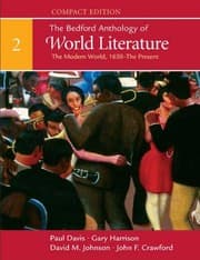Tapa de The Bedford Anthology of World Literature, Compact Edition, Volume 2
