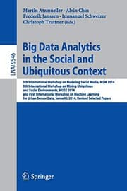 Tapa de Big Data Analytics in the Social and Ubiquitous Context