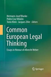 Tapa de Common European Legal Thinking