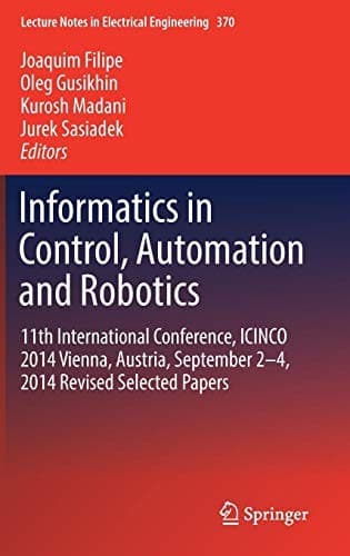 Tapa de Informatics in Control, Automation and Robotics