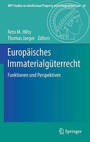 Tapa de Europäisches Immaterialgüterrecht