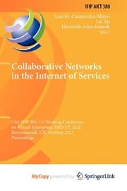 Tapa de Collaborative Networks in the Internet of Services