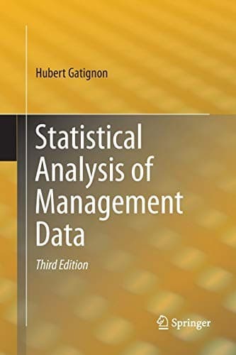 Tapa de Statistical Analysis of Management Data