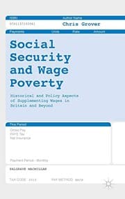 Tapa de Social Security and Wage Poverty