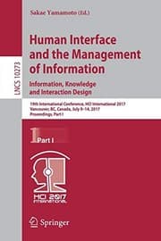 Tapa de Human Interface and the Management of Information