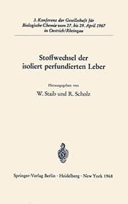 Tapa de Stoffwechsel der isoliert perfundierten Leber