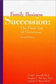 Tapa de Family business succession