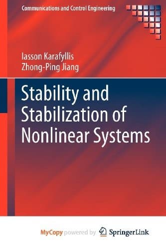 Tapa de Stability and Stabilization of Nonlinear Systems