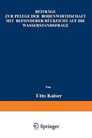 Tapa de Beiträge zur Pflege der Bodenwirthschaft mit besonderer Räcksicht auf die Wasserstandsfrage