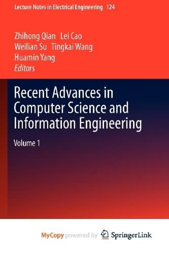 Tapa de Recent Advances in Computer Science and Information Engineering