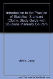 Tapa de Introduction to the Practice of Statistics, Standard , Study Guide with Solutions Manual& Cd-Rom
