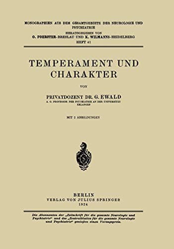 Tapa de Temperament und Charakter
