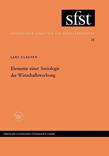 Tapa de Elemente einer Soziologie der Wirtschaftswerbung