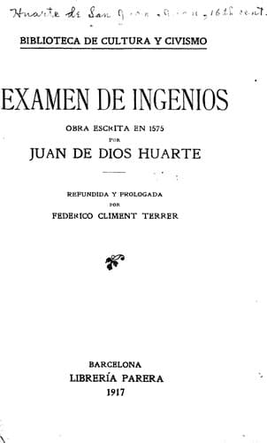 Tapa de Examen de ingenios