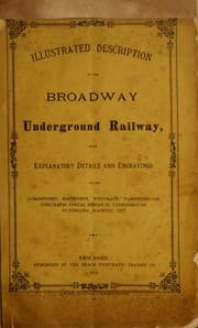 Tapa de Illustrated description of the Broadway underground railway