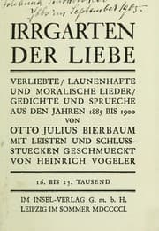 Tapa de Irrgarten der Liebe