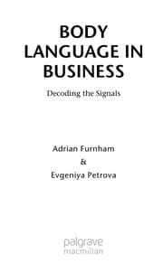 Tapa de Body language in business