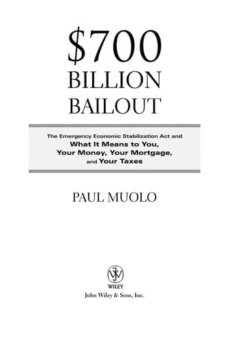 Tapa de $700 billion bailout