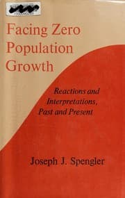 Tapa de Facing zero population growth