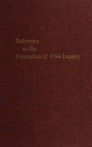 Tapa de Reference as the promotion of free inquiry