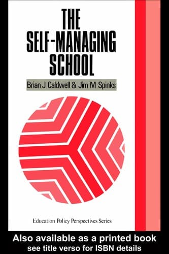 Tapa de The self-managing school